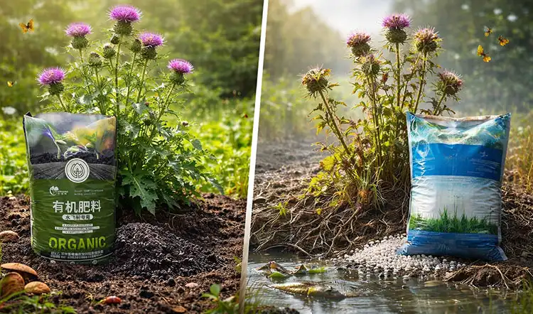 Comparing-Organic-Fertilizer-vs-Chemical-Fertilizer-for-Thistle