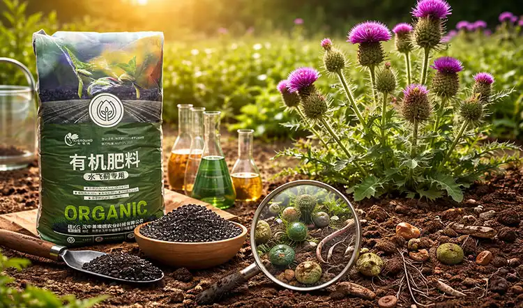 Choosing-the-Right-Organic-Fertilizer-for-Thistle-Control