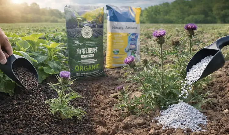 Comparing-Organic-Fertilizers-for-Thistle-Control