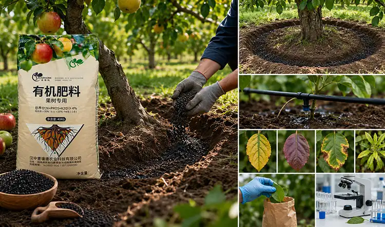 Applying-Organic-Fertilizer-to-Fruit-Trees